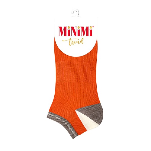 

MINIMI Trend 4204 Носки женские двухцветная пятка Orange 0, Trend 4204 Носки женские двухцветная пятка Orange