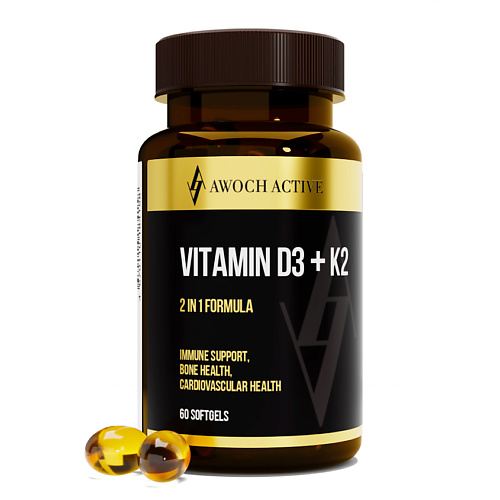 AWOCHACTIVE Витамин Д3 + К2 5000