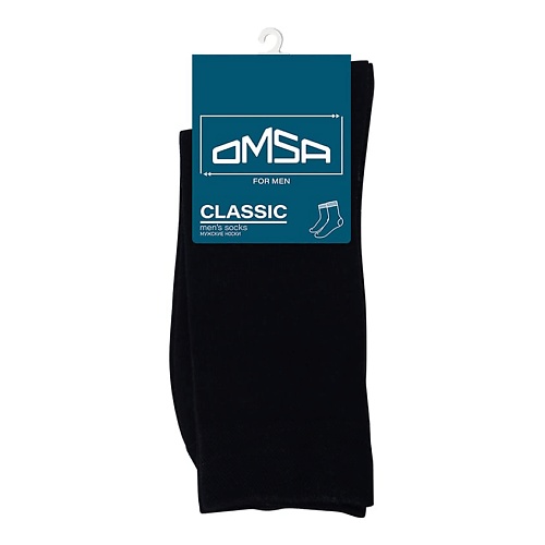 Носки и следки OMSA Classic 204 Носки мужские средняя длина всесезон Nero 0