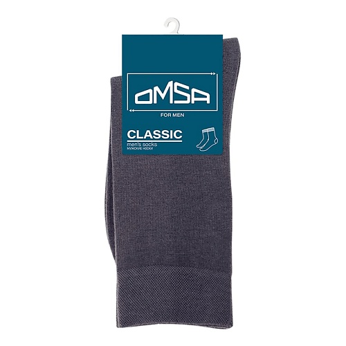 Носки и следки OMSA Classic 204 Носки мужские средняя длина всесезон Grigio Scuro 0