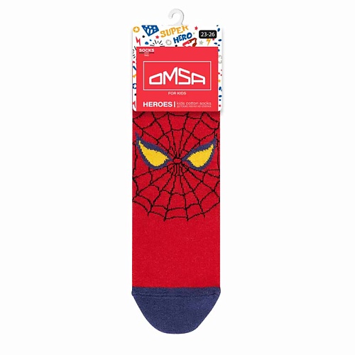 OMSA Kids 23Р61 Носки детские Spider Minimi Boy Rosso 0 omsa носки 20 ден calzino easy day daino