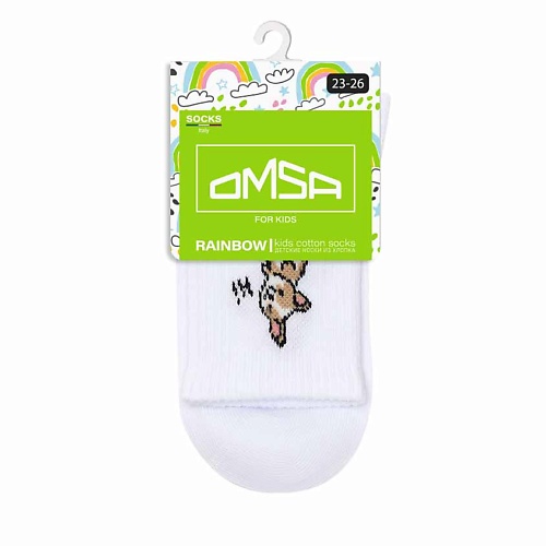 OMSA Kids 21P73 Носки детские Корги Bianco 0 omsa kids 23р61 носки детские spider minimi boy rosso 0