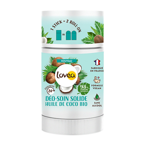 Дезодорант-стик LOVEA Дезодорант для тела с органическим кокосовым маслом