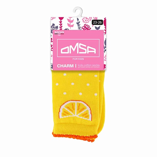 Носки OMSA Kids 22Р61 Носки детские фрукты Giallo носки детские omsa 21p41 монстрики набор 4 шт размер 31 34 giallo желтый