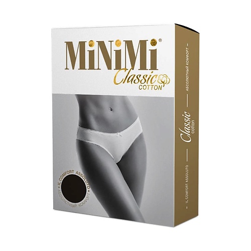 Бельё MINIMI BO221 Трусы женские Slip гладкий Nero 0