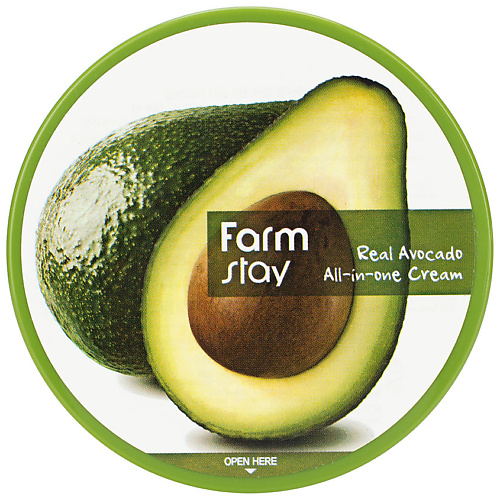 Крем для тела FARMSTAY Крем для лица и тела антивозрастной с экстрактом авокадо Real Avocado All-In-One Cream