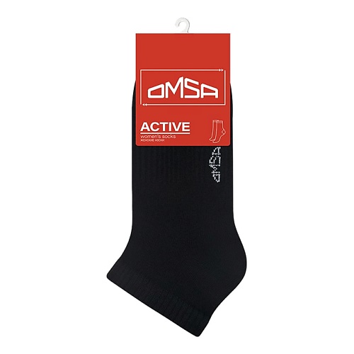 Носки OMSA Active 151 Носки женские укороченные Nero носки женские omsa active укороченные rosso р 39 41