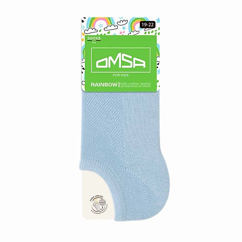 OMSA Kids 21C01 Носки детские супер укороченные Blu Сhiaro 0 omsa kids 21р13 носки детские в полоску erba 0