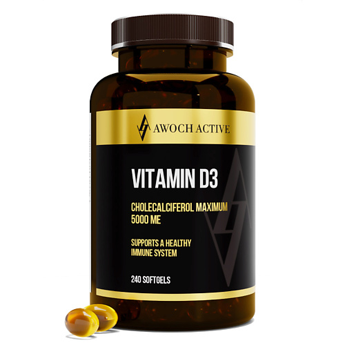 Витамины, антиоксиданты, минералы AWOCHACTIVE Витамин Д3 5000