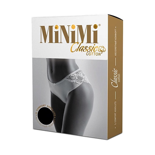 Трусы MINIMI BO225 Трусы женские Slip ажур Nero