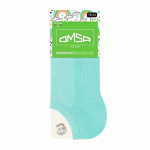 OMSA Kids 21C01 Носки детские супер укороченные Menta 0 omsa eco 252 носки женские укороченные bianco 0