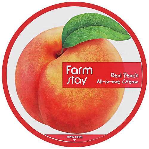 Крем для тела FARMSTAY Крем для лица и тела с экстрактом персика многофункциональный Real Peach All-In-One Cream фотографии