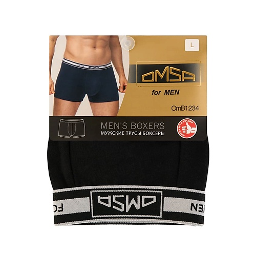 

OMSA OmB 1234 Трусы мужские Боксеры Nero 0, OmB 1234 Трусы мужские Боксеры Nero