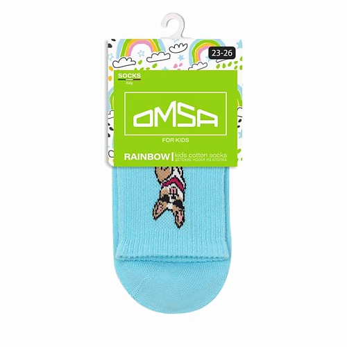 Носки и следки OMSA Kids 21P73 Носки детские Корги Blu Сhiaro 0