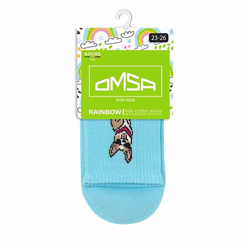 OMSA Kids 21P73 Носки детские Корги Blu Сhiaro 0 omsa носки 20 ден calzino easy day daino