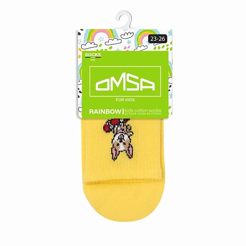 OMSA Kids 21P73 Носки детские Корги Giallo 0 omsa kids 21p73 носки детские корги grigio melange 0