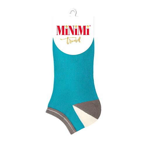 MINIMI Trend 4204 Носки женские двухцветная пятка Turchese 0 minimi trend 4209 носки женские высокая резинка menta 0