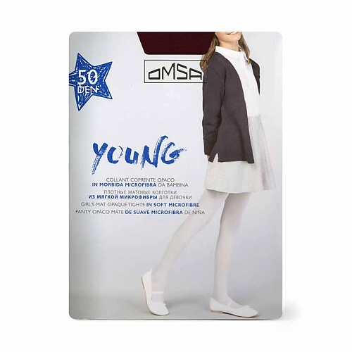 

OMSA Kids Young Колготки детские 50 ден Rosso 0, Kids Young Колготки детские 50 ден Rosso
