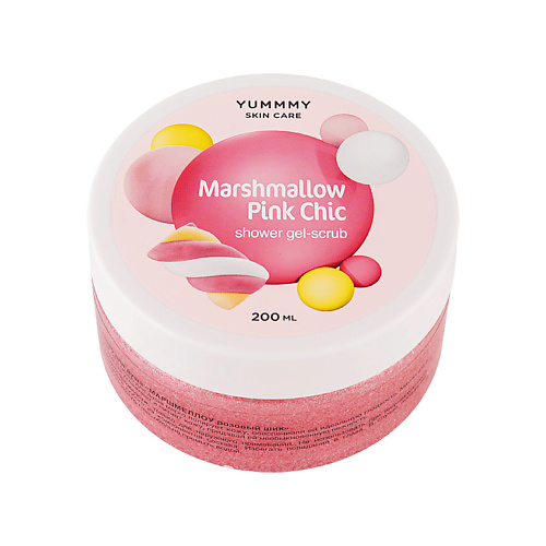 цена Скраб для тела YUMMMY Гель-скраб для душа Marshmallow Pink Chic