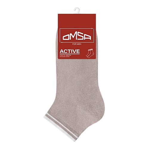 OMSA Active 105 Носки мужские укороченные Grigio Chiaro 0 omsa classic 201 носки мужские укороченные grigio chiaro 0