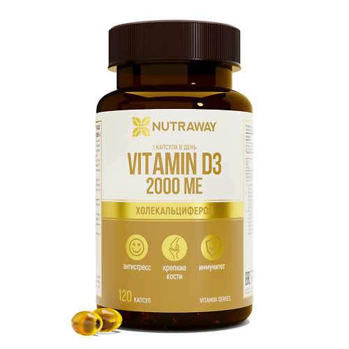 NUTRAWAY Витамин D3 2000 nutraway витамин d3 k2 2000