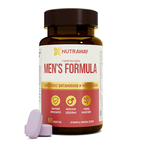 NUTRAWAY Витаминно-Минеральный Комплекс Мужские vplab витаминно минеральный комплекс для женщин ultra women s multivitamin formula