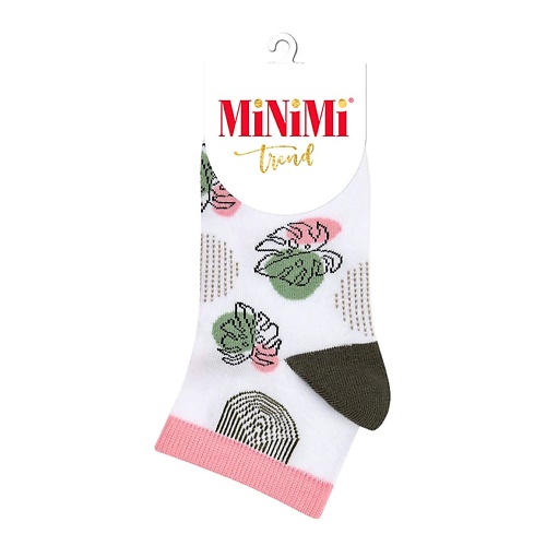 

MINIMI Trend 4210 Носки женские Листья Bianco/Militari 0, Trend 4210 Носки женские Листья Bianco/Militari