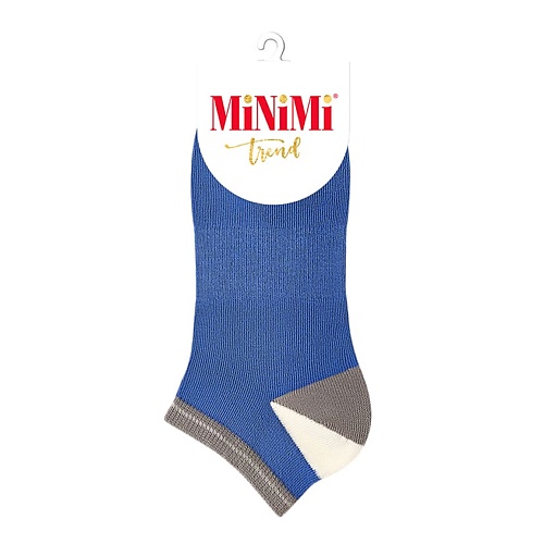 MINIMI Trend 4204 Носки женские двухцветная пятка Blu 0 minimi trend 4209 носки женские высокая резинка menta 0