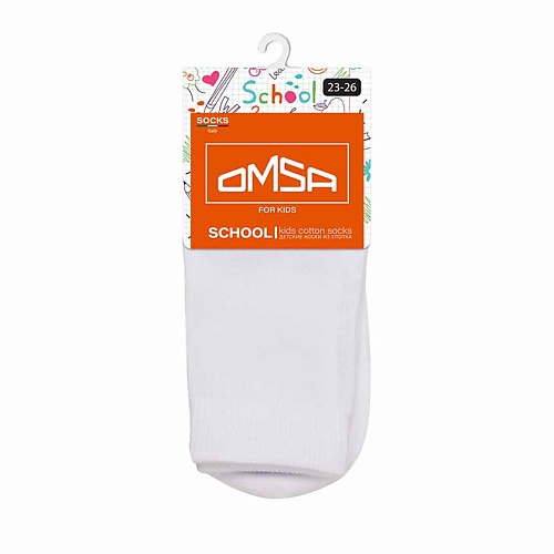 Носки OMSA Kids 21С03 Носки детские гладь Bianco носки omsa kids 22a02 носки детские ажур bianco