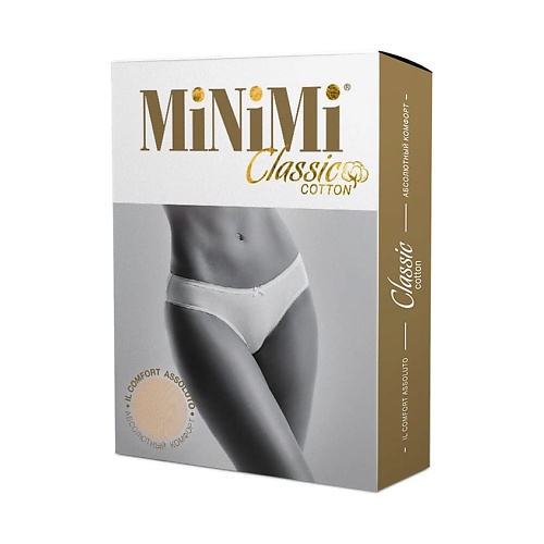 Бельё MINIMI BO221 Трусы женские Slip гладкий Nudo 0