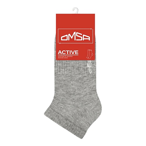 OMSA Active 151 Носки женские укороченные Grigio Melange 0 omsa active 116 носки мужские высокая резинка grigio melange 0