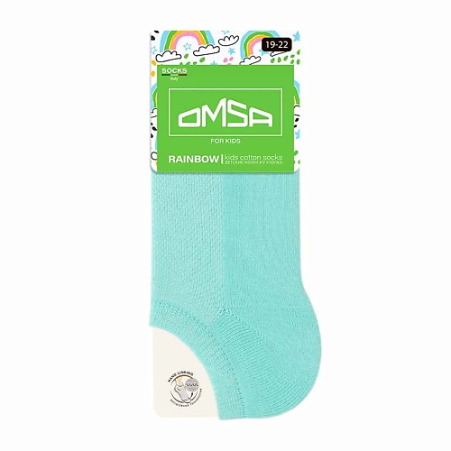 

OMSA Kids 21C01 Носки детские супер укороченные Menta 0, Kids 21C01 Носки детские супер укороченные Menta