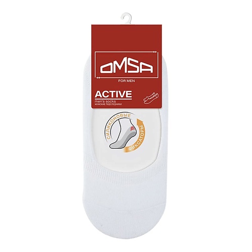 Носки и следки OMSA Active 101 Подследники мужские Bianco 0