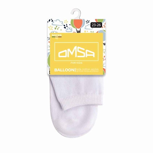 OMSA Kids 21С02 Носки детские гладь укороченные Bianco 0 minimi cotone 1201 носки женские однотонные укороченные bianco 0