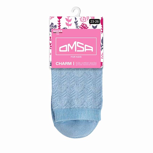 OMSA Kids 22A02 Носки детские ажур Blu Сhiaro 0 omsa kids 21c01 носки детские супер укороченные menta 0