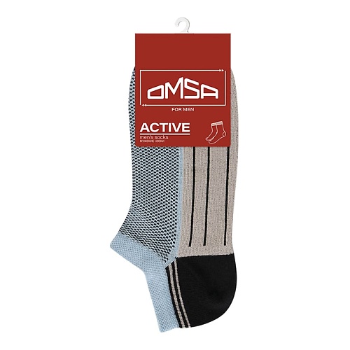 OMSA Active 109 Носки мужские укороченные Blu Сhiaro 0 omsa active 116 носки мужские высокая резинка nero 0
