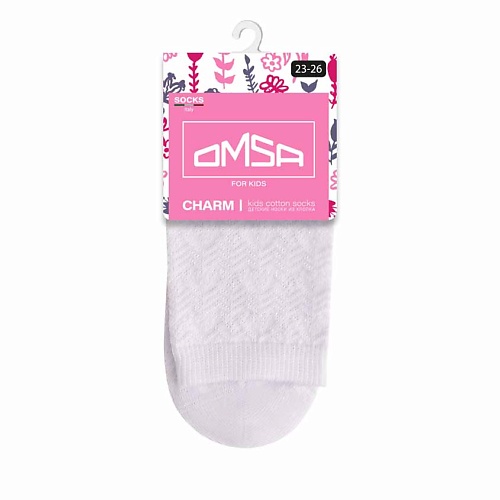 OMSA Kids 22A02 Носки детские ажур Bianco 0 omsa чулки 40 ден malizia bianco