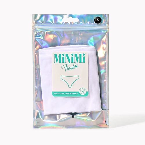 Бельё MINIMI MF261 Трусы женские Brasiliana Bianco