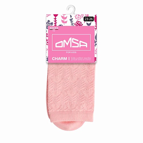 OMSA Kids 22A02 Носки детские ажур Rosa Chiaro 0 omsa kids 21p61 носки детские лапки rosa 0