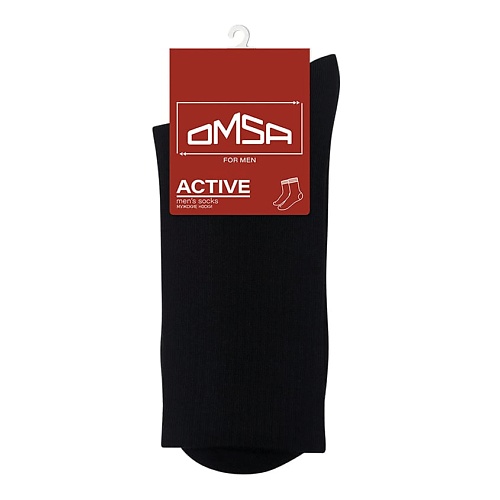 OMSA Active 116 Носки мужские высокая резинка Nero 0 omsa eco 401 носки мужские nero 0