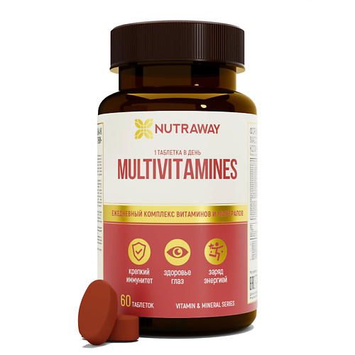 NUTRAWAY Витаминно-Минеральный Комплекс Мультивитамины комплекс здоровое движение 3 шт