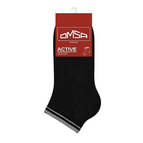 OMSA Active 105 Носки мужские укороченные Nero 0 omsa active 116 носки мужские высокая резинка nero 0