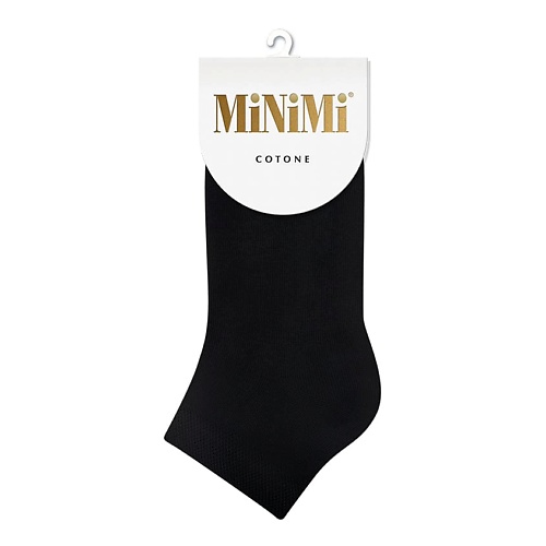 MINIMI Cotone 1201 Носки женские однотонные укороченные Nero 0