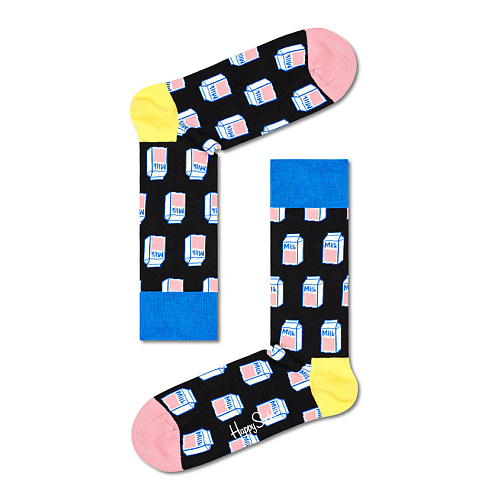 Носки HAPPY SOCKS Носки MILK подарки для неё happy socks набор носков happy socks christmas cracker holly 2 пары
