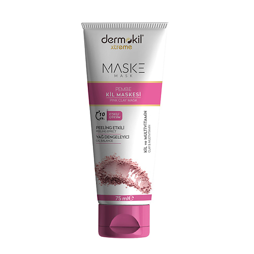 Маска для лица DERMOKIL Маска из розовой глины Pink Clay Mask тканевая маска для лица dermokil heet mask wi̇th vitamin c serum