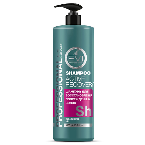 Шампунь для волос EVI PROFESSIONAL Шампунь Активное восстановление для поврежденных волос Professional Salon Hair Care Shampoo Acive Recovery цена