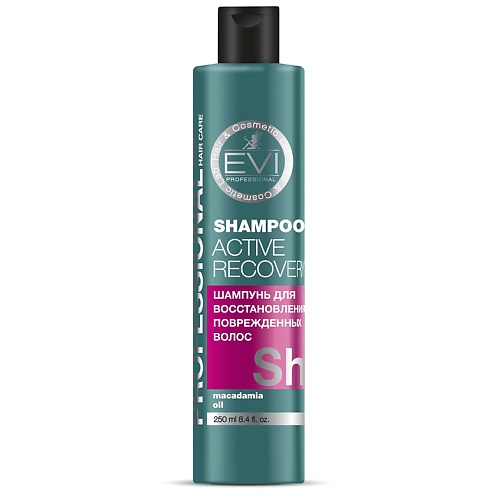 шампунь для волос evi professional шампунь пилинг глубокого soft очищения professional salon hair care shampoo deep cleansing Шампунь для волос EVI PROFESSIONAL Шампунь Активное восстановление для поврежденных волос Professional Salon Hair Care Shampoo Acive Recovery