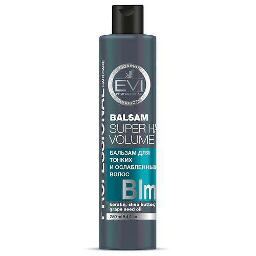 Бальзам для волос EVI PROFESSIONAL Бальзам-ополаскиватель Объем и сила для тонких и ослабленных волос Professional Salon Hair Care Balsam Super Hair Volume фотографии