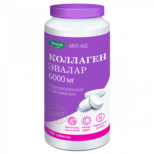 ЭВАЛАР Коллаген 6000 мг с витамином С