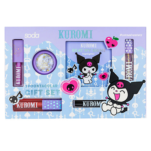 Набор средств для макияжа SODA Подарочный набор SPOOKTACULAR #cuteadventure kuromi soda глиттер гель для лица ultra violet cuteadventure ufo